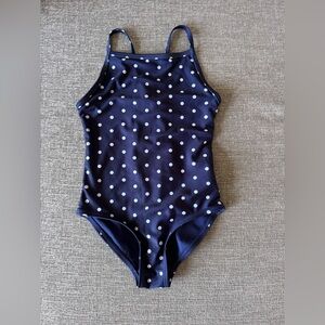 GAP Navy and White Polka Dot Kids Swimwear